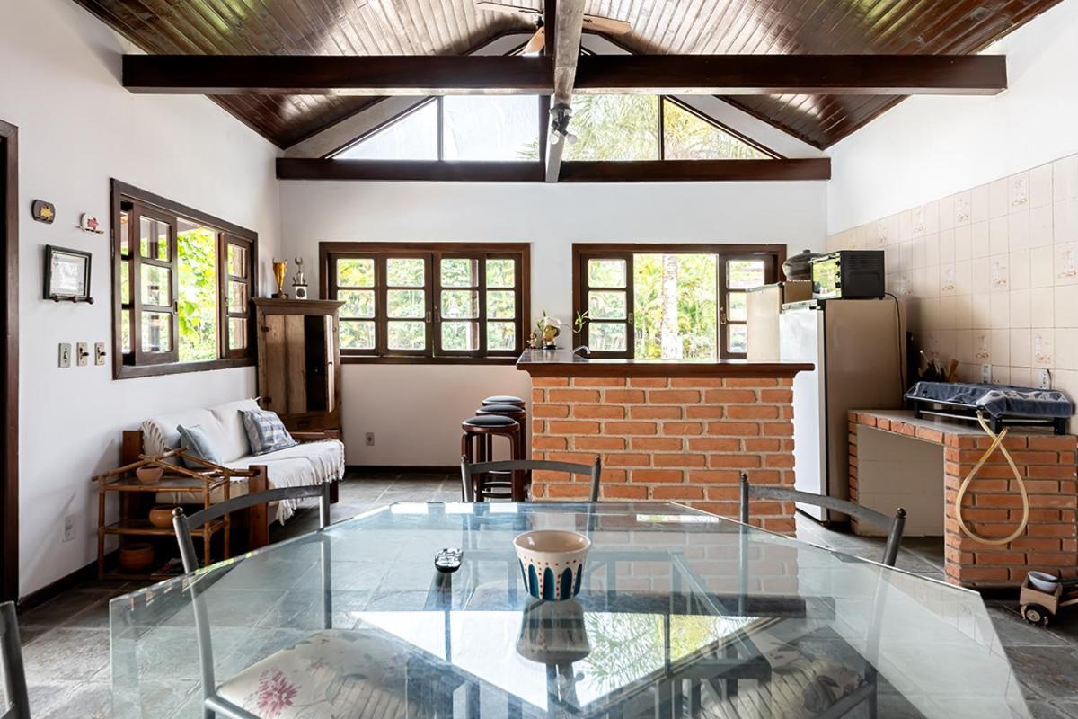 גוארויה Casa Na Marina Com Piscina Churrasqueira E Pier מראה חיצוני תמונה